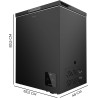 Cecotec congélateur coffre noir 142l bolero coolmarket chest 142 noir e. congélateur, 83,5 cm de hauteur et 63,5 cm de largeur, 