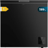 Cecotec congélateur coffre noir 199 l bolero coolmarket chest 199 noir e. congélateur, 83,5 cm de hauteur et 82,5 cm de largeur,