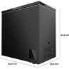 Cecotec congélateur coffre noir 199 l bolero coolmarket chest 199 noir e. congélateur, 83,5 cm de hauteur et 82,5 cm de largeur,