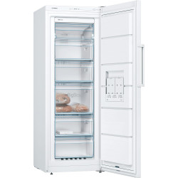 Bosch GSN29UWEW Série 4, Congélateur pose-libre, 200 L, 5 tiroirs de congélation, 161 x 60 cm (HxL), Blanc