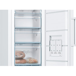 Bosch GSN29UWEW Série 4, Congélateur pose-libre, 200 L, 5 tiroirs de congélation, 161 x 60 cm (HxL), Blanc