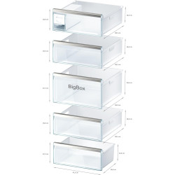 Bosch GSN51AWDV - Congélateur vertical pose-libre - Série 6 - 290 litres - 5 tiroirs de congélation - 161 x 70 cm - Blanc - XXL