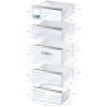 Bosch GSN51AWDV - Congélateur vertical pose-libre - Série 6 - 290 litres - 5 tiroirs de congélation - 161 x 70 cm - Blanc - XXL
