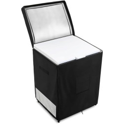 StarRing Housse de réfrigérateur d'extérieur en tissu Oxford 210D avec cordon élastique et boucles réglables pour protéger les c