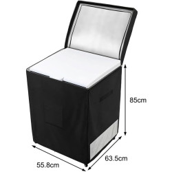 StarRing Housse de réfrigérateur d'extérieur en tissu Oxford 210D avec cordon élastique et boucles réglables pour protéger les c
