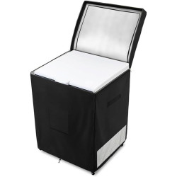 StarRing Housse de réfrigérateur d'extérieur en tissu Oxford 210D avec cordon élastique et boucles réglables pour protéger les c