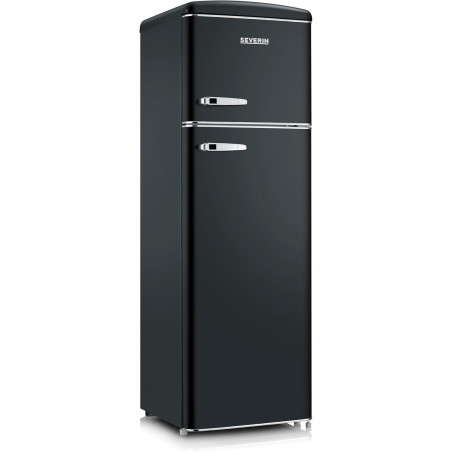 SEVERIN Réfrigérateur Congélateur 2 portes, Pose libre, Réfrigérateur Double Porte avec Congélateur Largeur 55 cm, 246 L, Classe