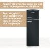 SEVERIN Réfrigérateur Congélateur 2 portes, Pose libre, Réfrigérateur Double Porte avec Congélateur Largeur 55 cm, 246 L, Classe