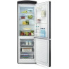 SEVERIN Réfrigérateur Congélateur combiné Total NoFrost, Pose libre, Largeur 60 cm, 315 L, Classe E, Veggibox inclus, Rétro, Noi