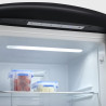 SEVERIN Réfrigérateur Congélateur combiné Total NoFrost, Pose libre, Largeur 60 cm, 315 L, Classe E, Veggibox inclus, Rétro, Noi