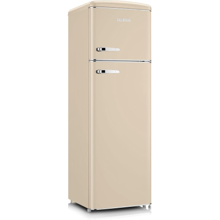 SEVERIN Réfrigérateur Congélateur 2 portes, Pose libre, Réfrigérateur Double Porte avec Congélateur Largeur 55 cm, 246 L, Classe