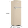 SEVERIN Réfrigérateur Congélateur 2 portes, Pose libre, Réfrigérateur Double Porte avec Congélateur Largeur 55 cm, 246 L, Classe