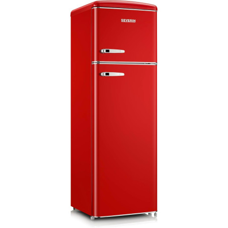 SEVERIN Réfrigérateur Congélateur 2 portes, Pose libre, Réfrigérateur Double Porte avec Congélateur Largeur 55 cm, 246 L, Classe