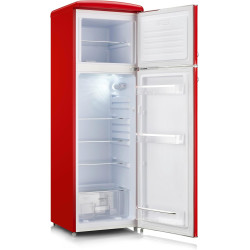 SEVERIN Réfrigérateur Congélateur 2 portes, Pose libre, Réfrigérateur Double Porte avec Congélateur Largeur 55 cm, 246 L, Classe