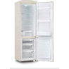 SEVERIN Réfrigérateur Congélateur combiné, Pose libre, Longueur 55 cm, 244 L, Classe D, Combiné Réfrigérateur design Rétro, Crèm