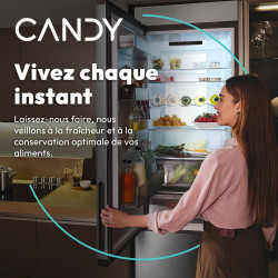 Candy - Mini Réfrigérateur Table Top - 1 Porte - Classe Énergétique E - Froid Statique - Blanc - 127 Litres - 85 x 55 x 58 cm - 