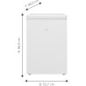 Beko HSM10440 b100 MinFrost Congélateur petit format avec alarme de porte, 1 panier à produits congelés, volume utile de 104 l, 