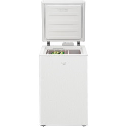 Beko HSM10440 b100 MinFrost Congélateur petit format avec alarme de porte, 1 panier à produits congelés, volume utile de 104 l, 