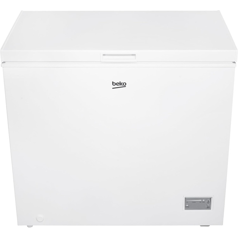 Beko CF200CWN Congélateur, 198 L, 1 panier de congélation, fonction congélation rapide, roulettes de transport, système d'affich