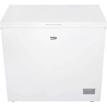 Beko CF200CWN Congélateur, 198 L, 1 panier de congélation, fonction congélation rapide, roulettes de transport, système d'affich