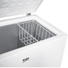 Beko CF200CWN Congélateur, 198 L, 1 panier de congélation, fonction congélation rapide, roulettes de transport, système d'affich