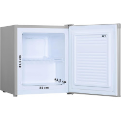 PRIMO PR147DV Mini congélateur - Petit congélateur - Indépendant - 33L - D - Argenté