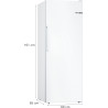 Bosch GSN29VWEV, Série 4, Congélateur armoire, Pose libre, 161 x 60 cm, 200 L, Blanc