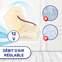 Clapet D'air pour Frigo Congelateur DC12V avec Code Original C00480597 488000480597 pour Whirlpool pour Indesit - Garantie de 10