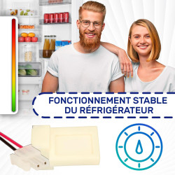 Clapet D'air pour Frigo Congelateur DC12V avec Code Original C00480597 488000480597 pour Whirlpool pour Indesit - Garantie de 10
