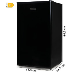 PRIMO PR143DV Congélateur Table Top - 60L - Pose Libre - Classe E - Noir