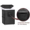Housse de Protection Imperméable 420D pour Congélateur Coffre, Couverture avec Ouverture Supérieure à Rabat et Poche - Protectio