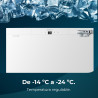 Cecotec mini congélateur intégrable de 101 l bolero coolmarket tf bi 101 blanc e. écran tactile, fast freezing, porte réversible