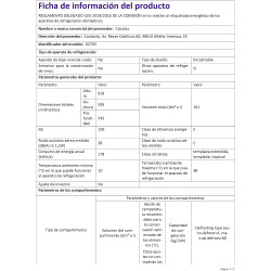 Cecotec mini congélateur intégrable de 101 l bolero coolmarket tf bi 101 blanc e. écran tactile, fast freezing, porte réversible