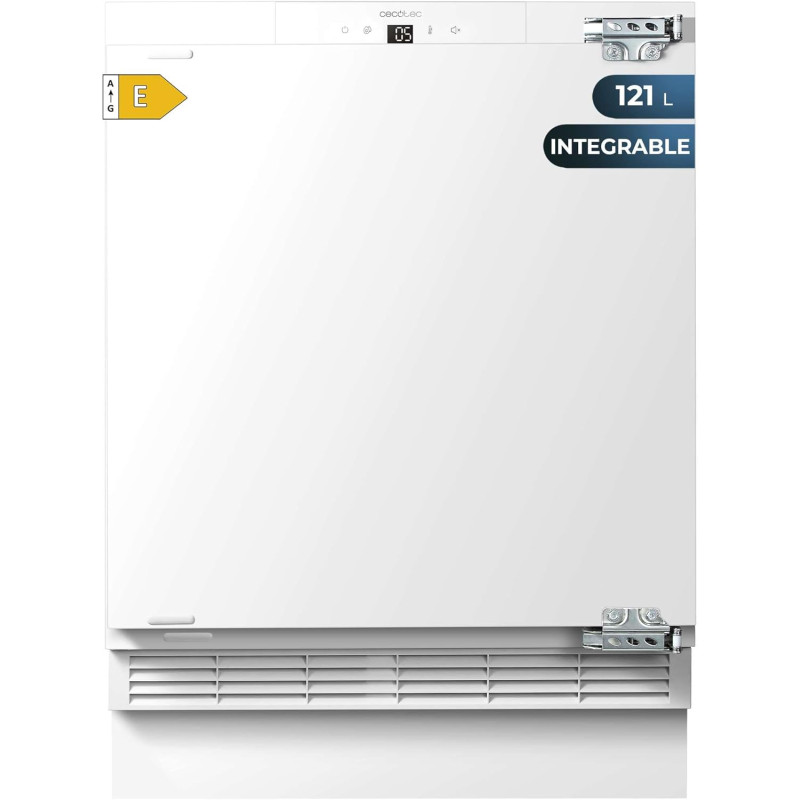Cecotec Mini-réfrigérateur intégrable 121 L Bolero CoolMarket TT BI 121 Blanc. Hauteur 81,8 cm et largeur 59,5 cm, Tiroir de con