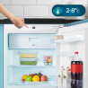 Cecotec Mini-réfrigérateur intégrable 121 L Bolero CoolMarket TT BI 121 Blanc. Hauteur 81,8 cm et largeur 59,5 cm, Tiroir de con