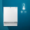 Cecotec Mini-réfrigérateur intégrable 121 L Bolero CoolMarket TT BI 121 Blanc. Hauteur 81,8 cm et largeur 59,5 cm, Tiroir de con