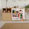 Cecotec mini réfrigérateur encastrable 138 l bolero coolmarket tt bi 138 blanc e. hauteur 81,8 cm, 59,5 cm large, affichage tact