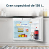 Cecotec mini réfrigérateur encastrable 138 l bolero coolmarket tt bi 138 blanc e. hauteur 81,8 cm, 59,5 cm large, affichage tact