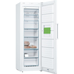 Bosch GSN33FWEV, Série 4, Congélateur armoire, Pose libre, 176 x 60 cm, 225 L, Blanc