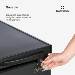 Klarstein Mini Congelateur Armoire, Petit Congélateur pour la Chambre et la Maison, Mini congélateur 51L, Congelateur Petite Tai