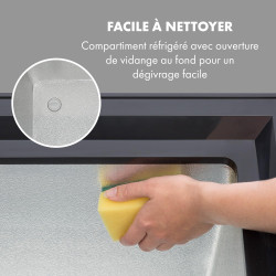 Klarstein Mini Congelateur Armoire, Petit Congélateur pour la Chambre et la Maison, Mini congélateur 51L, Congelateur Petite Tai