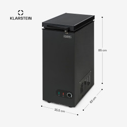 Klarstein Mini Congelateur Armoire, Petit Congélateur pour la Chambre et la Maison, Mini congélateur 51L, Congelateur Petite Tai
