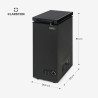 Klarstein Mini Congelateur Armoire, Petit Congélateur pour la Chambre et la Maison, Mini congélateur 51L, Congelateur Petite Tai
