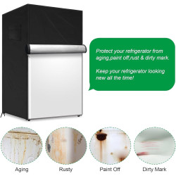 Housse De Réfrigérateur Extérieur, Protection Imperméable Pour Congélateur Et Frigo, Housse Lavable Anti-Poussière Pour Maison, 