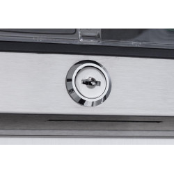 METRO Professional Congélateur GFR6600S, 380 L, refroidissement par air, 480 W, avec serrure, 5 étagères réglables, argenté