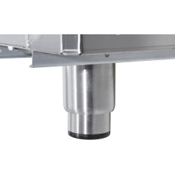 METRO Professional Congélateur GFR6600S, 380 L, refroidissement par air, 480 W, avec serrure, 5 étagères réglables, argenté