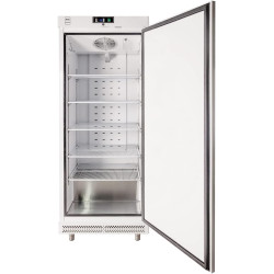 METRO Professional Congélateur GFR6600, aluminium, 77,5 x 72 x 193 cm, 380 L, froid ventilé, 480 W, GN 1/1, avec serrure, blanc