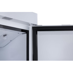 METRO Professional Congélateur GFR6600, aluminium, 77,5 x 72 x 193 cm, 380 L, froid ventilé, 480 W, GN 1/1, avec serrure, blanc