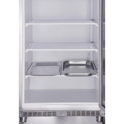 METRO Professional Congélateur GFR4600S, inox/ABS, 511 L, réfrigération statique, 145 W, avec serrure, argenté