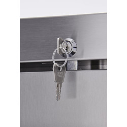 METRO Professional Congélateur GFR4600S, inox/ABS, 511 L, réfrigération statique, 145 W, avec serrure, argenté